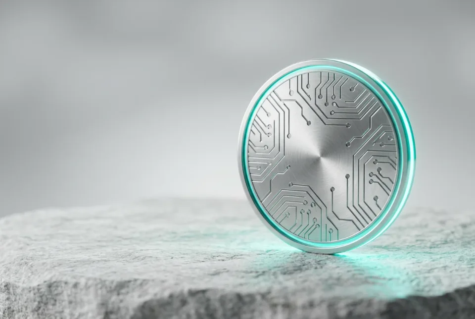 Moneda digital estable sobre piedra